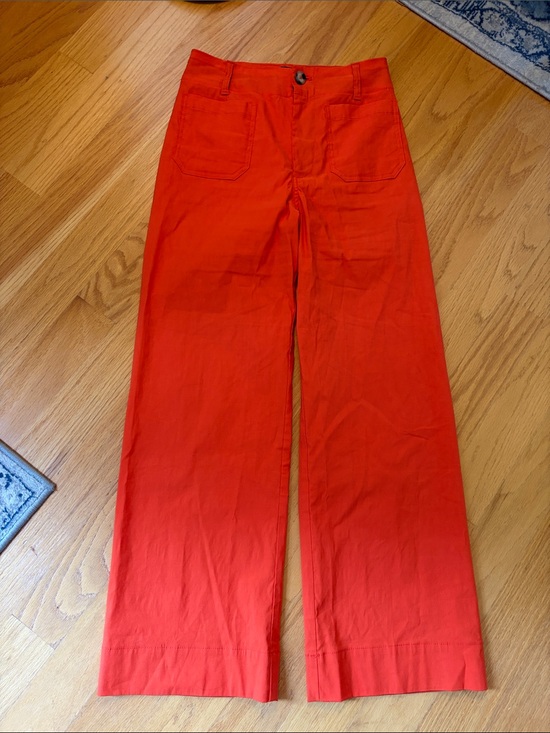 Maeve Pants - Maeve by Anthropologie The Colette wide leg pant size 29 Orange
